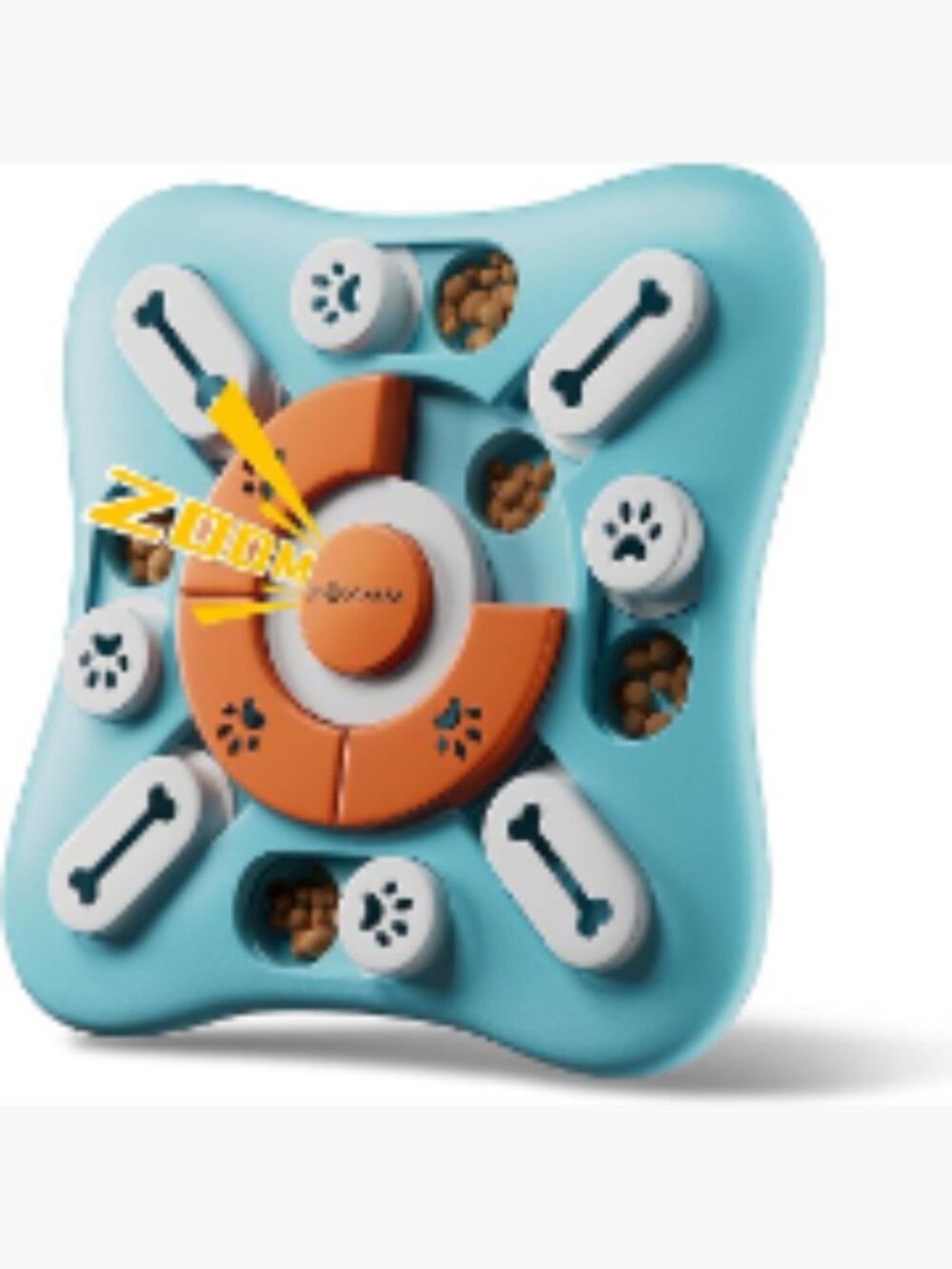 Interactive Dog Puzzle Toy with Squeak - IQ Training & Slow Feeder